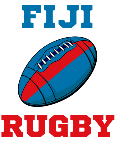 Fiji Rugby Ball Long Sleeve Tee (Aqua)